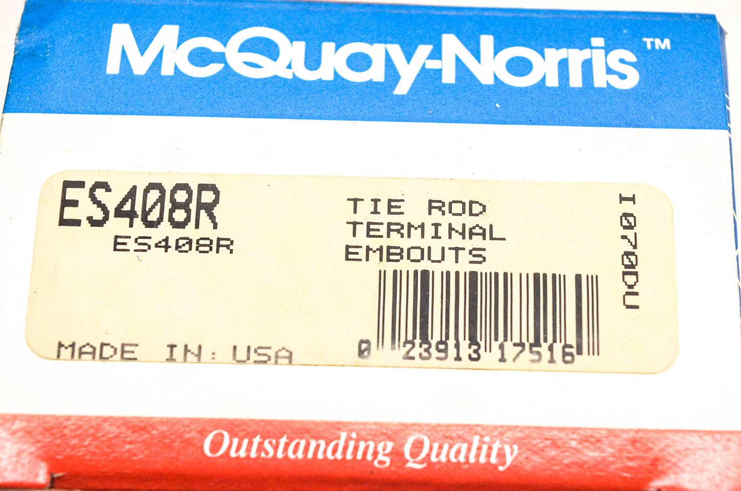 McQuay-Norris ES408R Tie Rod Kit NOS