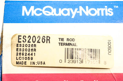 McQuay-Norris ES2026R, 2692441, LC1059 Tie Rod Kit NOS