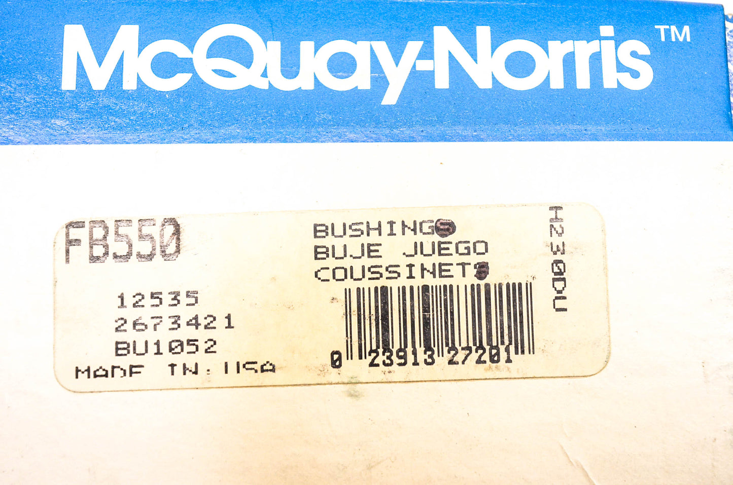 McQuay-Norris FB550, 12535, 2673421 Bushing NOS