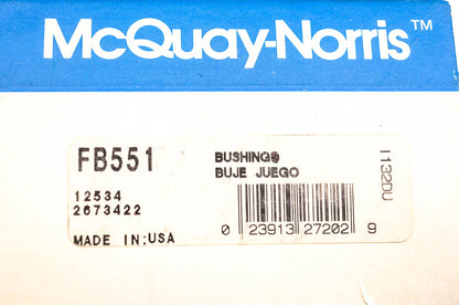 McQuay-Norris FB551, 12534, 2673422 Bushing NOS