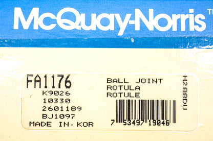 McQuay-Norris FA1176, K9026, 10330 Ball Joint Kit NOS