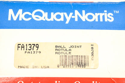 McQuay-Norris FA1379 Ball Joint Kit NOS
