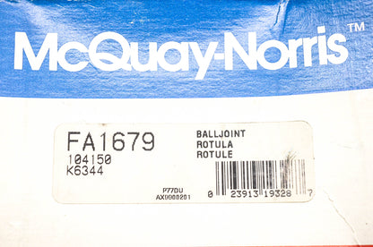 McQuay-Norris FA1679, K6344, 104150 Ball Joint Kit NOS