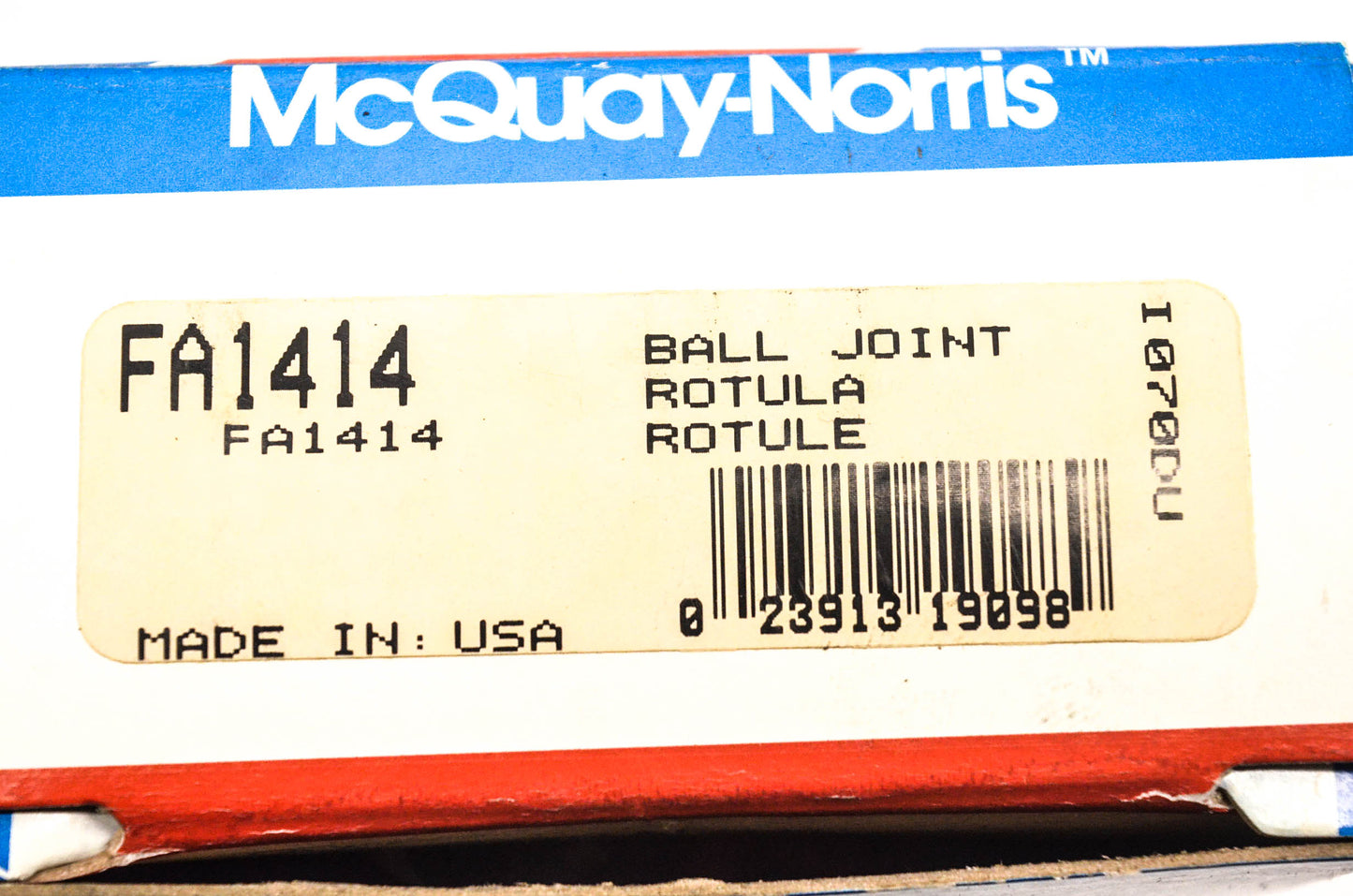 McQuay-Norris FA1414 Tie Rod Kit NOS