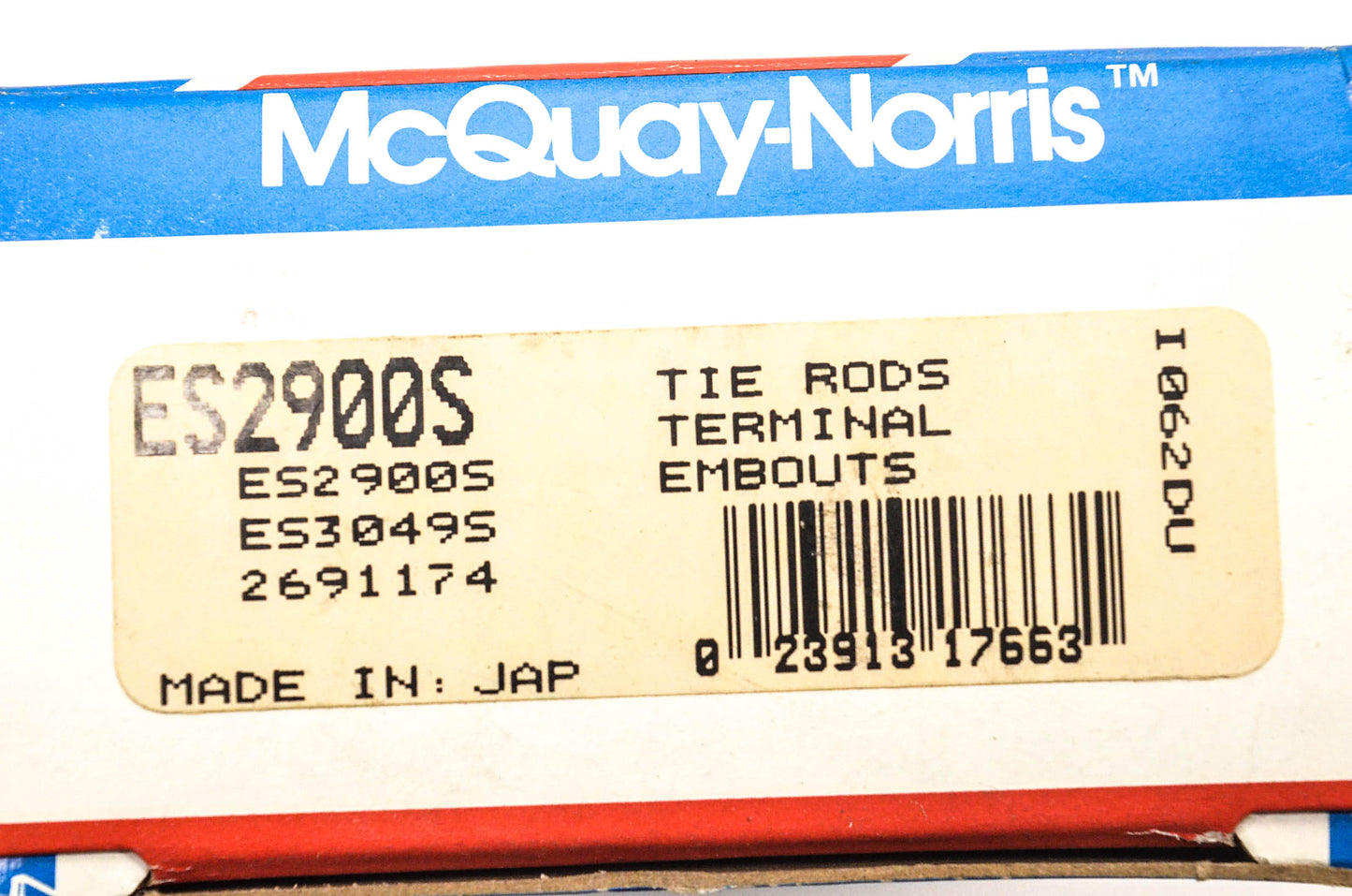 McQuay-Norris ES2900S, 2691174, ES3049S Tie Rod Adjusting Sleeve Kit NOS