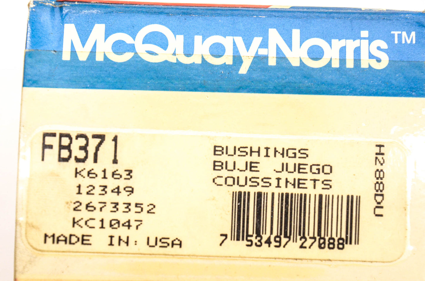 McQuay-Norris FB371, K6163, 12349 Bushing NOS