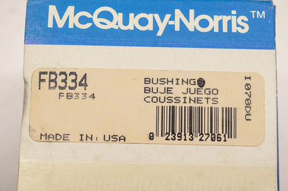 McQuay-Norris FB334 Bushings Qty 2 NOS