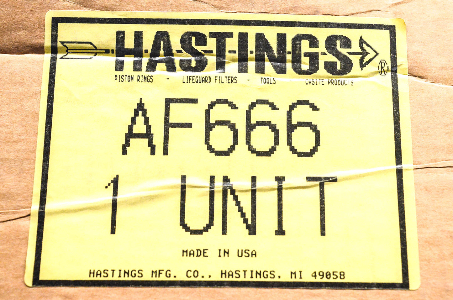 Hastings AF666 Air Filter Kit NOS