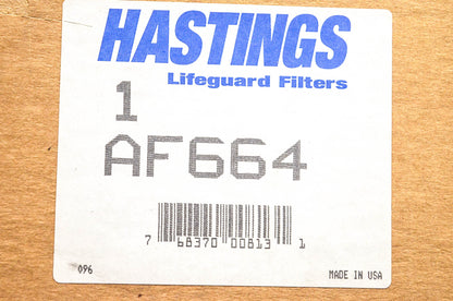Hastings AF664 Air Filter NOS