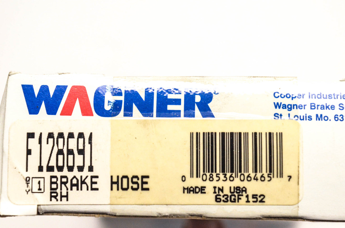 Wagner F128691 Brake Hose NOS