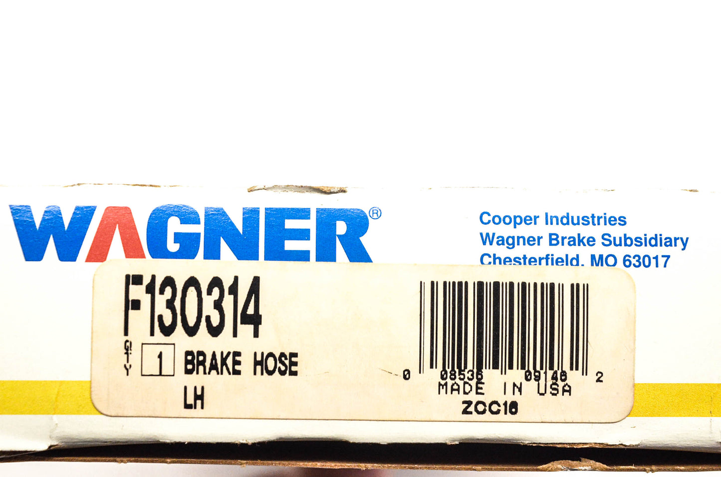 Wagner F130314 Brake Hose NOS