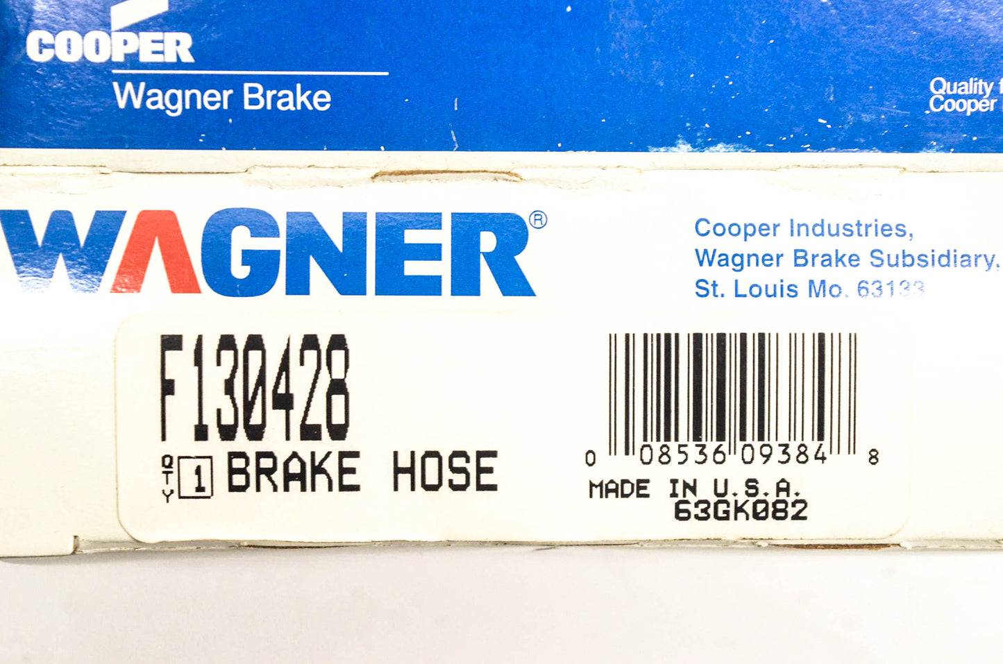 Wagner F130428 Brake Hose NOS