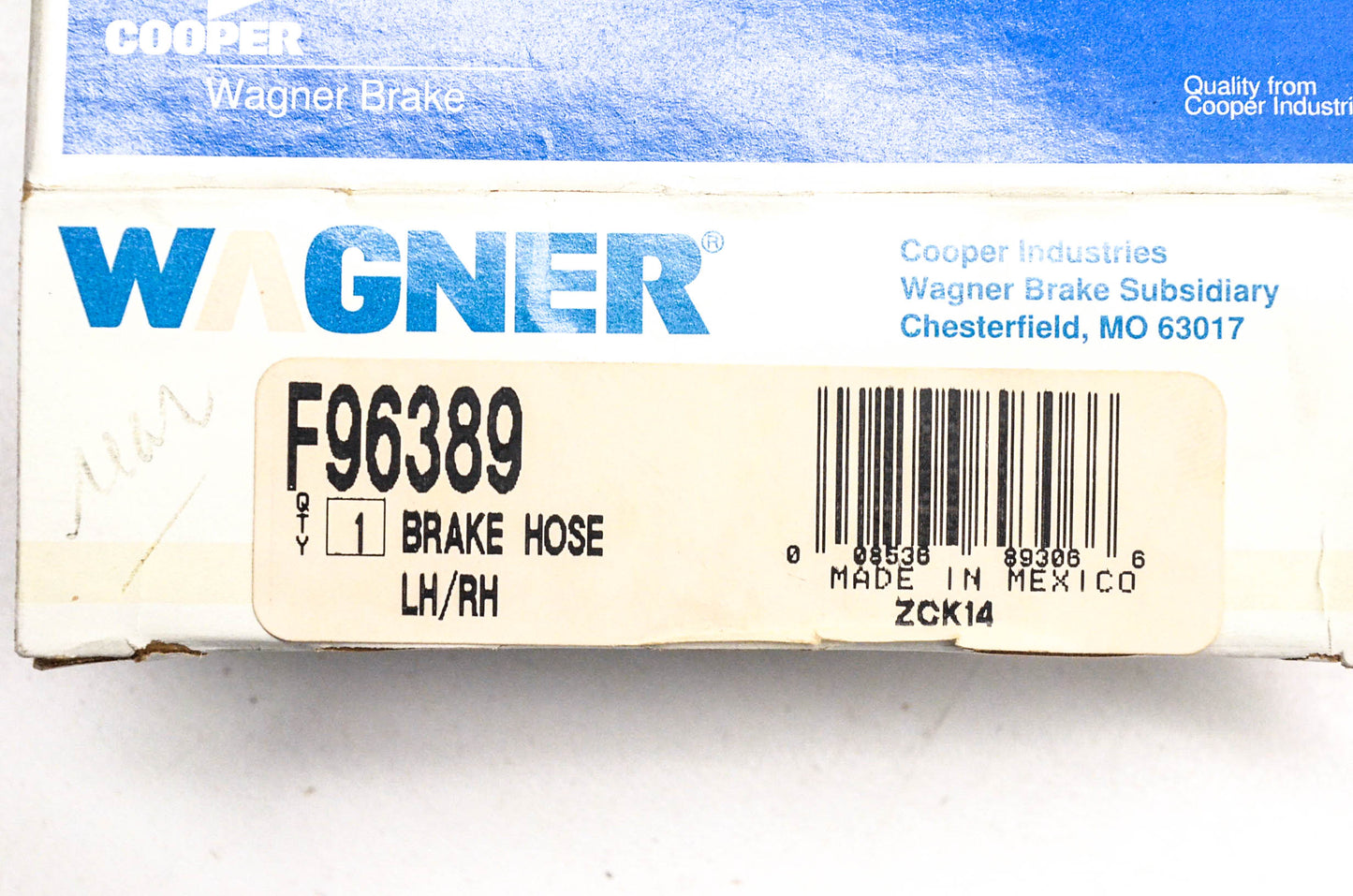 Wagner F96389 Brake Hose NOS