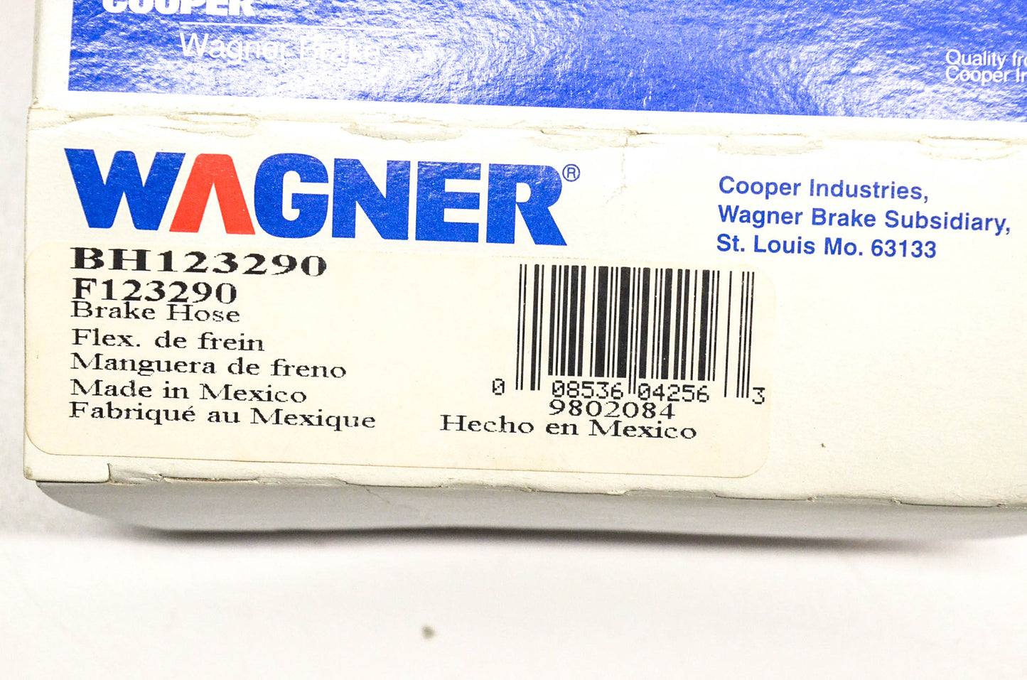 Wagner F123290, BH123290 Brake Hose NOS