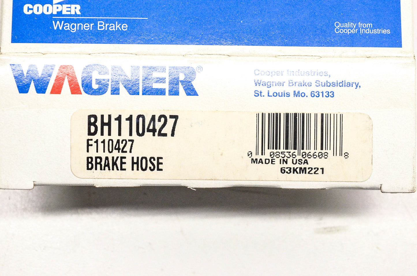 Wagner F110427, BH110427 Brake Hose NOS