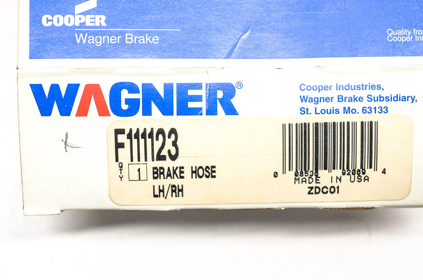 Wagner F111123 Brake Hose NOS