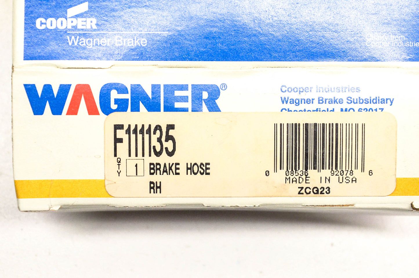 Wagner F111135 Brake Hose NOS