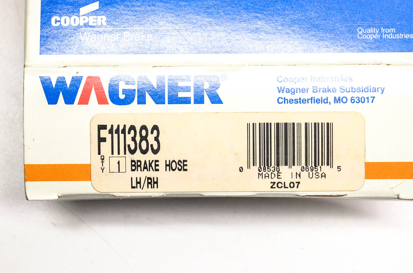 Wagner F111383 Brake Hose NOS