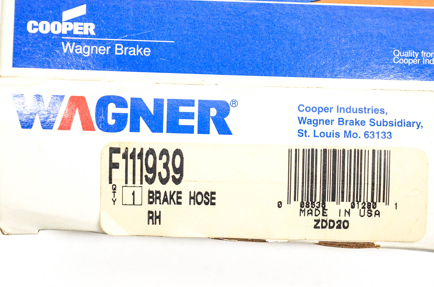 Wagner F111939 Brake Hose NOS
