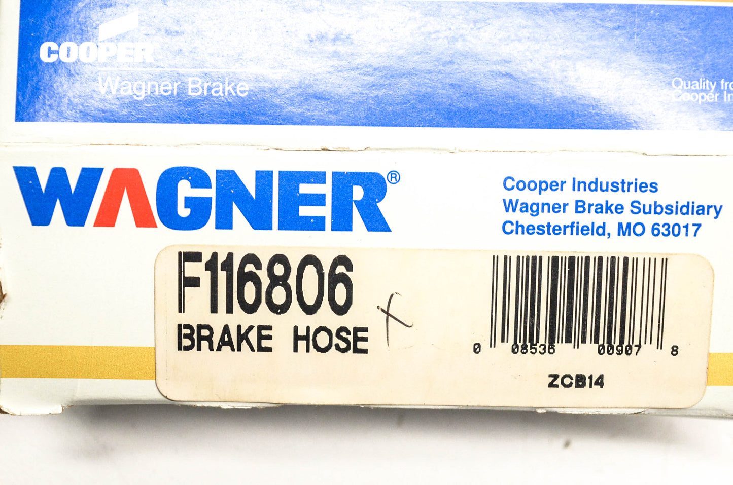 Wagner F116806 Brake Hose NOS