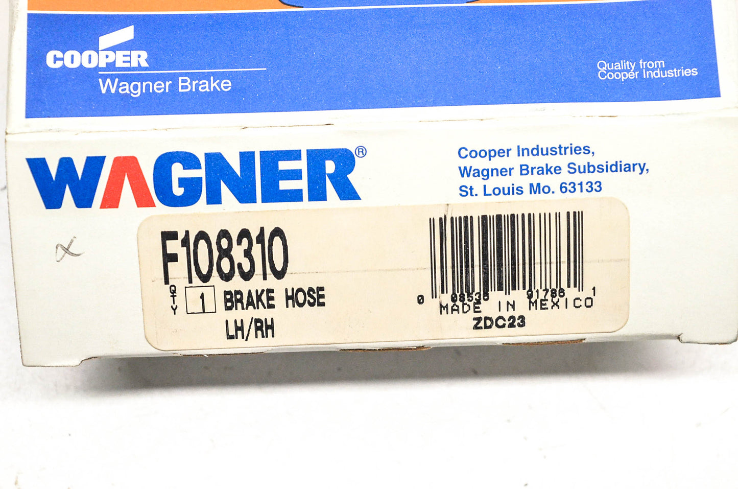 Wagner F108310 Brake Hose NOS