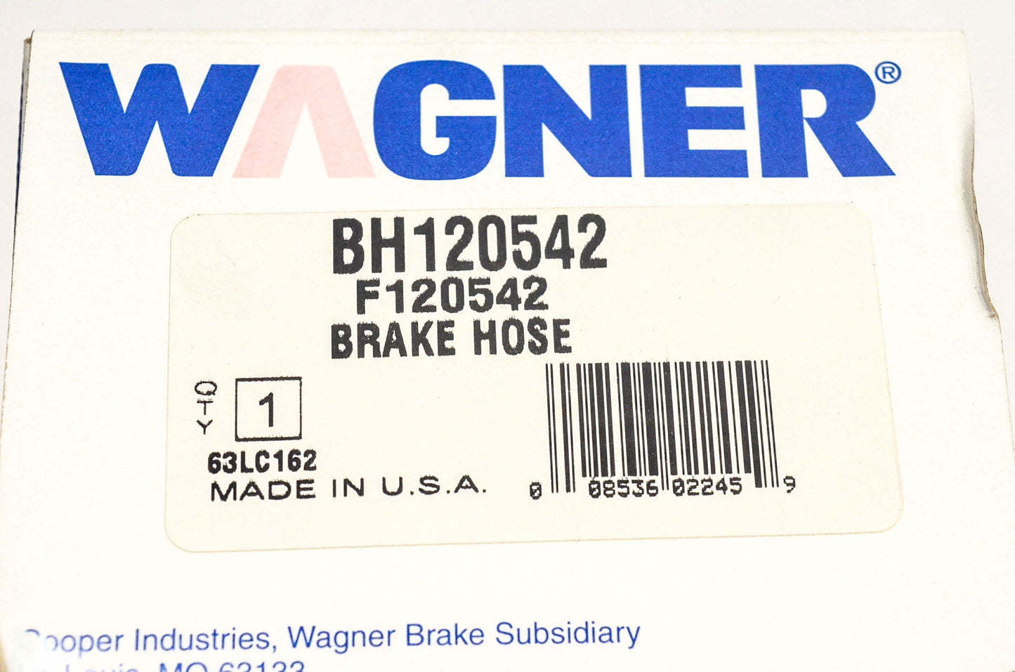 Wagner F120542, BH120542 Brake Hose NOS