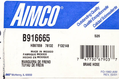 Aimco B916665, HB87059, F132148 Brake Hose NOS