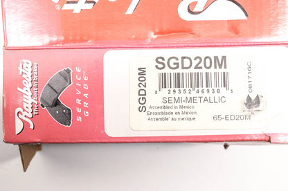 Raybestos SGD20M, 65-ED20M Disc Brake Pad Kit NOS