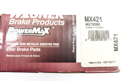 Wagner MX421, MX7308R Powermax Disc Brake Pad Kit NOS