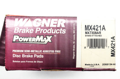 Wagner MX421A, MX7308AR Powermax Disc Brake Pad Kit NOS