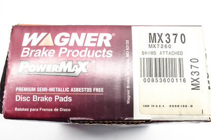 Wagner MX370, MX7260 Powermax Disc Brake Pad Kit NOS