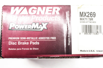 Wagner MX269, MX7179R Powermax Disc Brake Pad Kit NOS