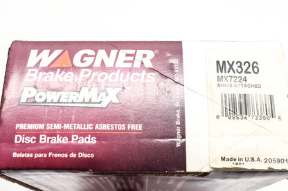 Wagner MX326, MX7224 Powermax Disc Brake Pad Kit NOS