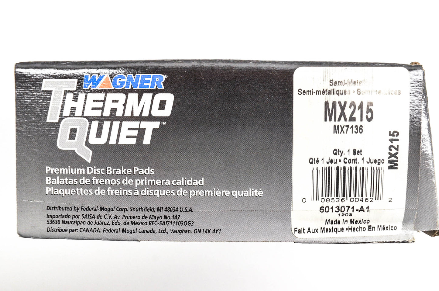 Wagner MX215, MX7136 Thermo Quiet Disc Brake Pad Kit NOS