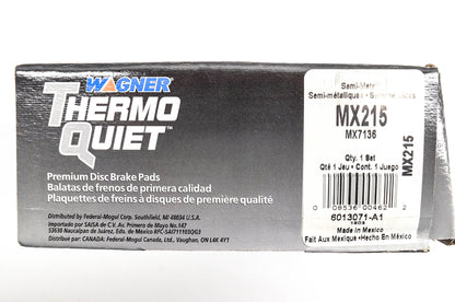Wagner MX215, MX7136 Thermo Quiet Disc Brake Pad Kit NOS