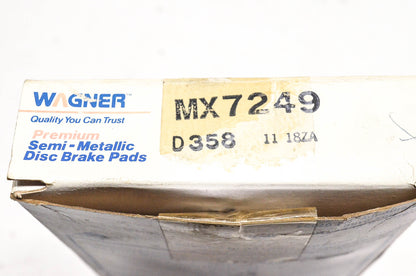 Wagner MX7249, D-358 Disc Brake Pad Kit NOS