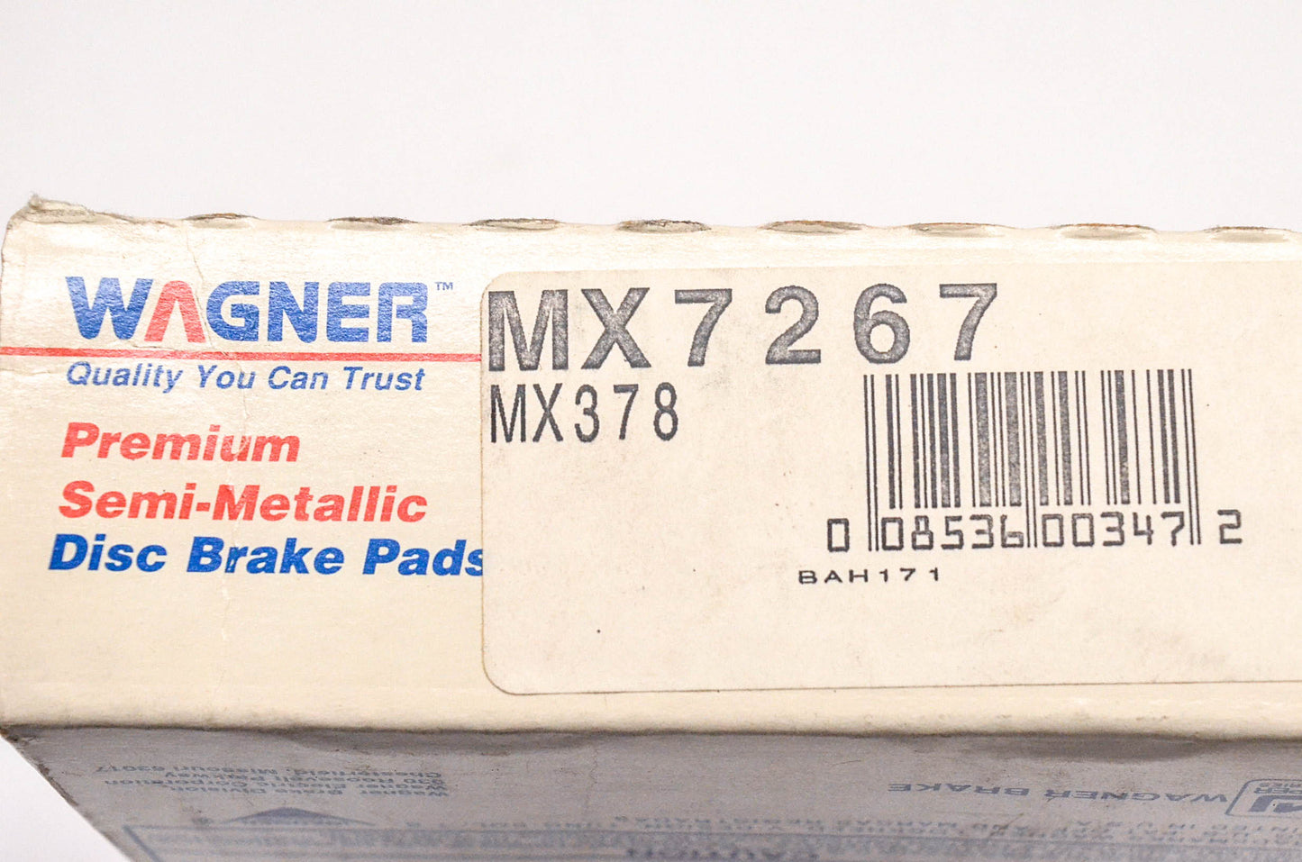 Wagner MX7267, MX378 Disc Brake Pad Kit NOS