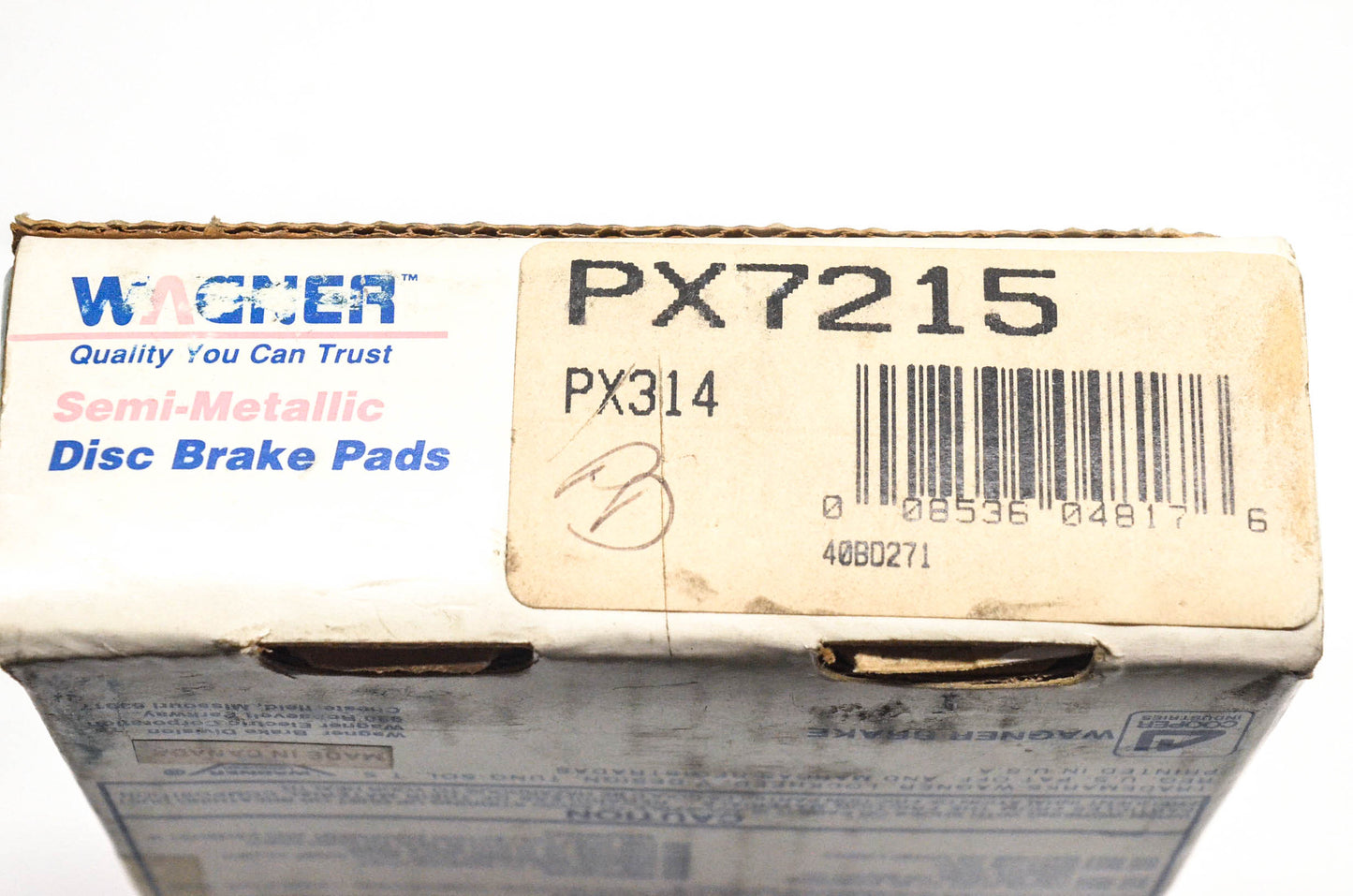 Wagner PX7215, PX314 Disc Brake Pad Kit NOS