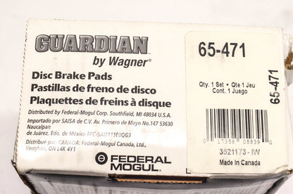 Wagner 65-471 Guardian Disc Brake Pad Kit NOS