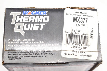 Wagner MX377, MX7266 Thermo Quiet Disc Brake Pad Kit NOS