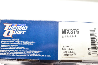 Wagner MX376, 2113144-A Thermo Quiet Disc Brake Pad Kit NOS