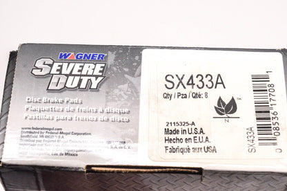 Wagner SX433A, 2115325-A Severe Duty Disc Brake Pad Kit NOS