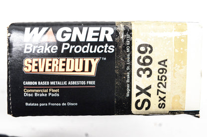 Wagner SX369, SX7259A Severe Duty Disc Brake Pad Kit NOS