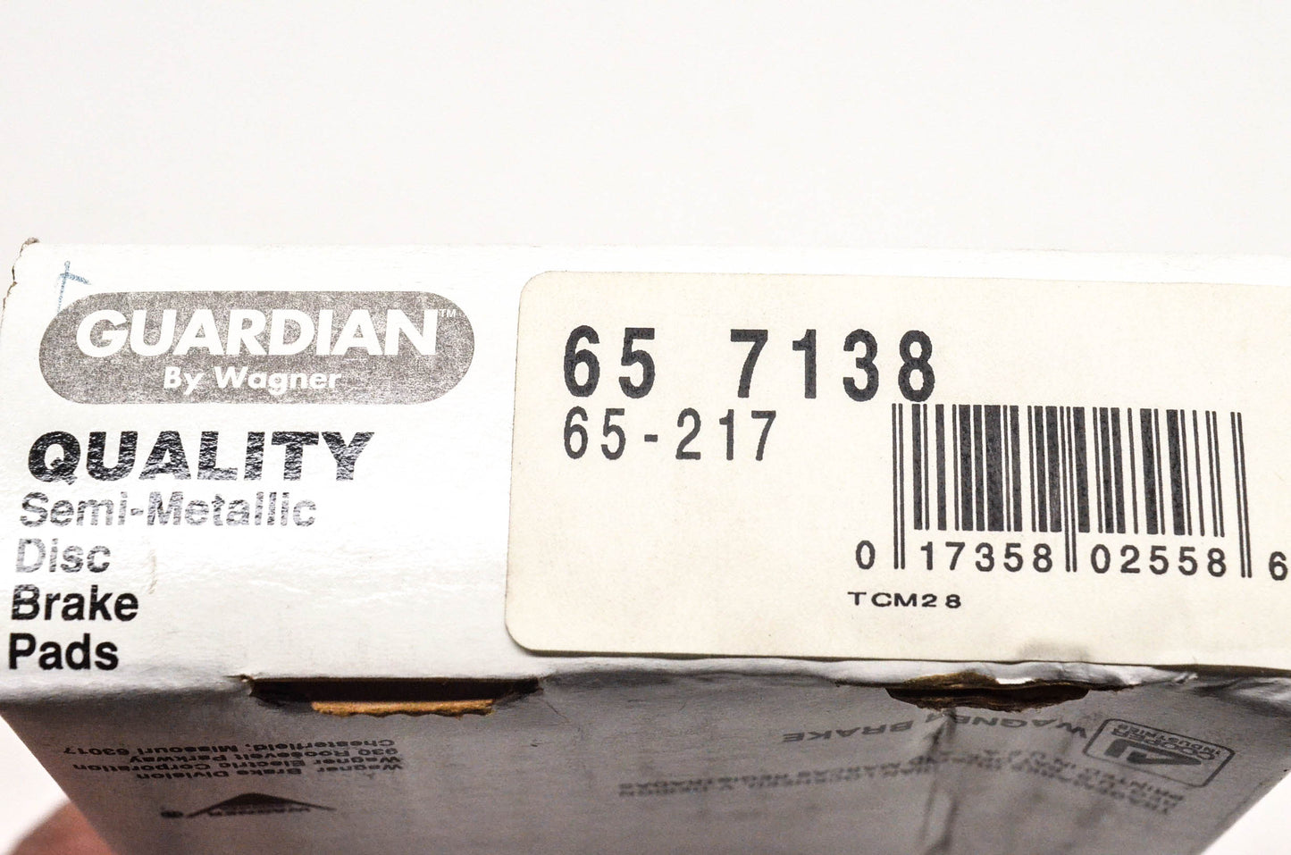 Wagner 65-7138, 65-217 Guardian Disc Brake Pad Kit NOS