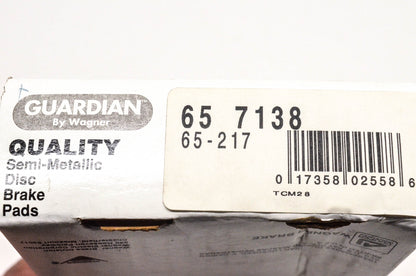 Wagner 65-7138, 65-217 Guardian Disc Brake Pad Kit NOS