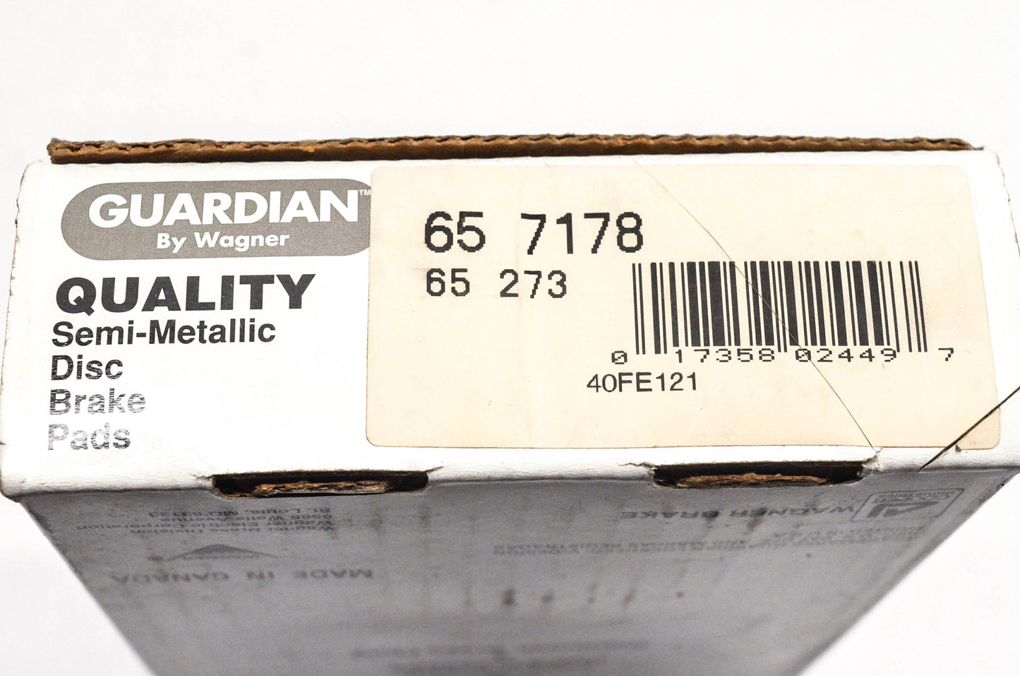 Wagner 65-7178, 65-273 Guardian Disc Brake Pad Kit NOS