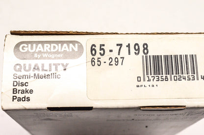 Wagner 65-7198, 65-297 Guardian Disc Brake Pad Kit NOS