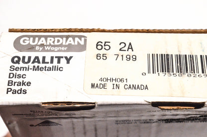 Wagner 65-7199, 65-2A Guardian Disc Brake Pad Kit NOS