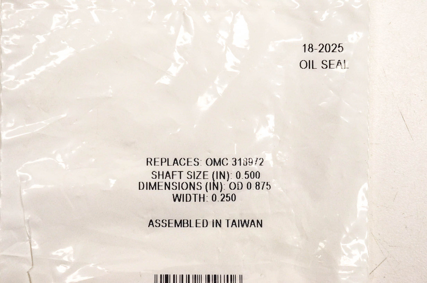 Sierra 18-2025, 318972 Oil Seal NOS