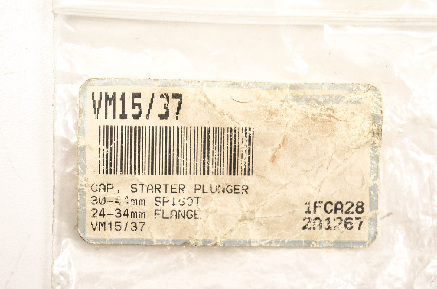 Marshall VM15/37 Starter Plunger Cap NOS